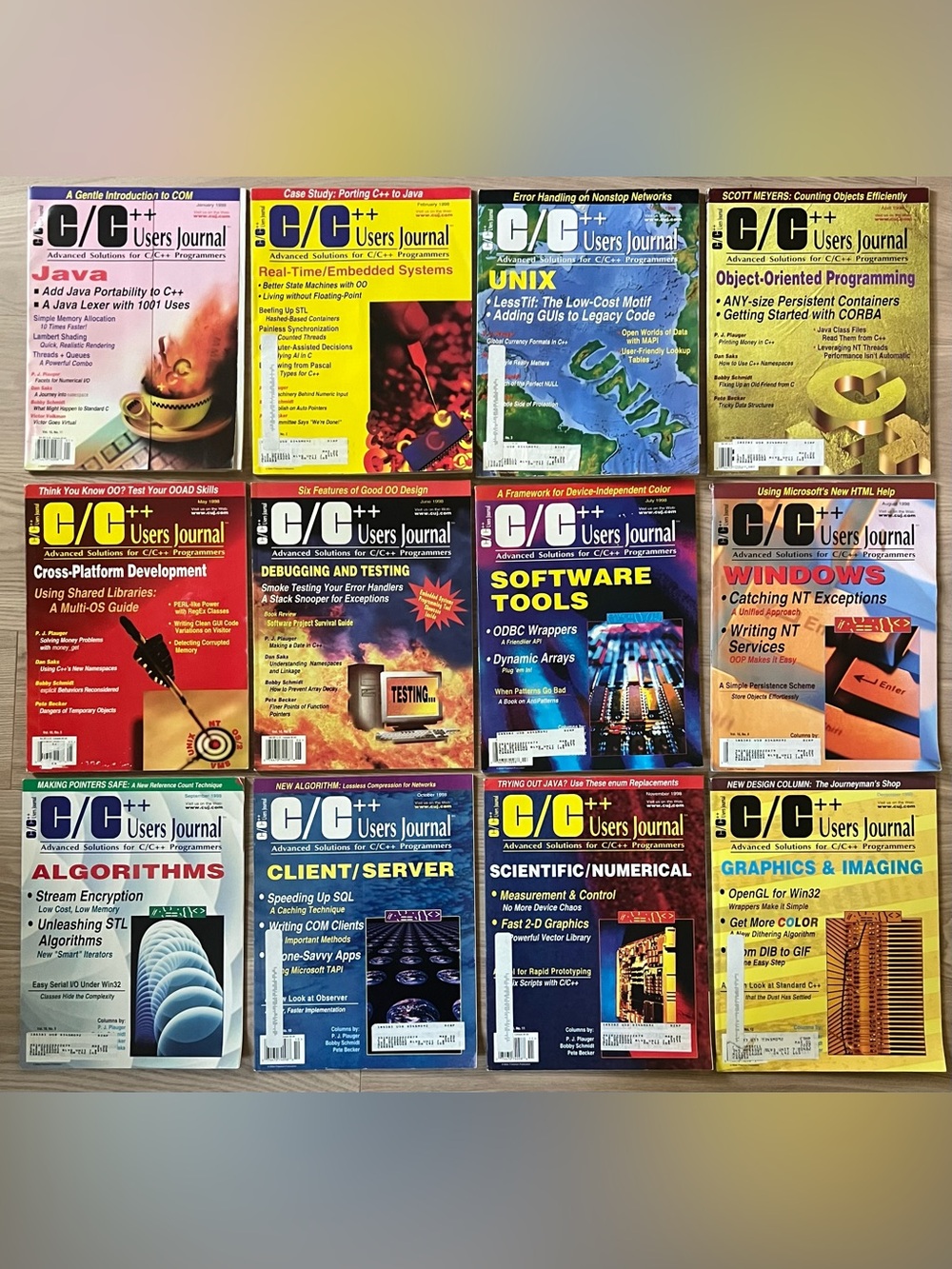 Collection 1998 C/C++ Users Journal Complete Set 12 Issues Vol 16